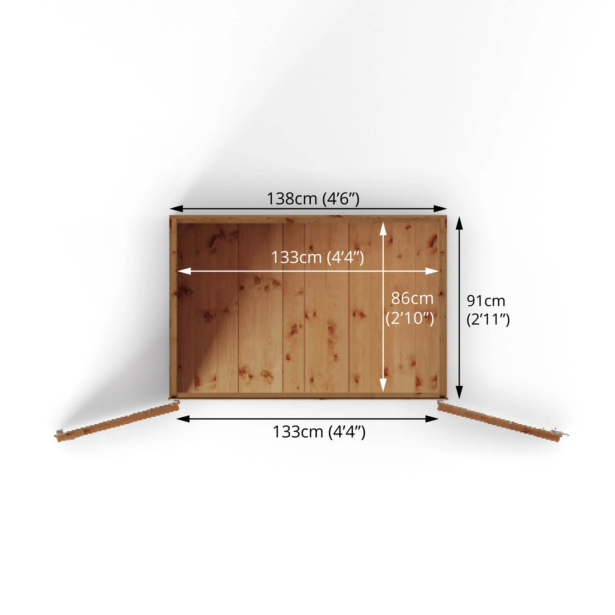 3 x 5 Tongue & Groove Pent Mower Store - Image 10