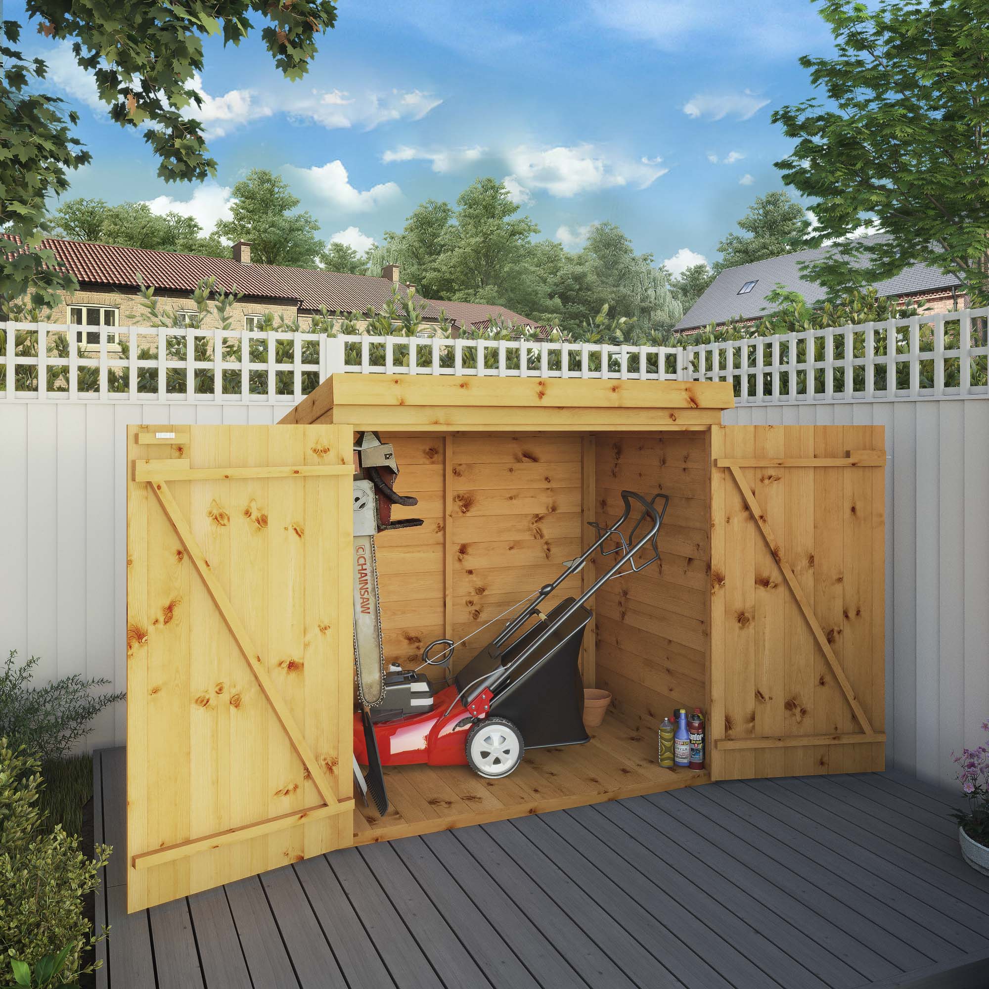 3 x 5 Tongue & Groove Pent Mower Store - Image 3