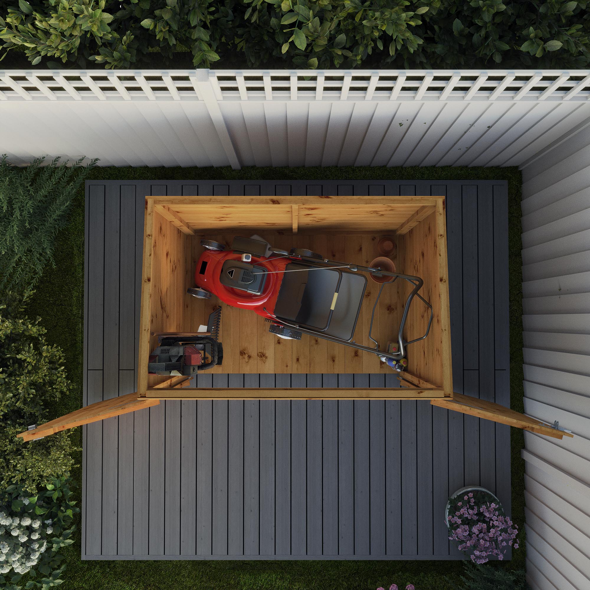 3 x 5 Tongue & Groove Pent Mower Store - Image 4