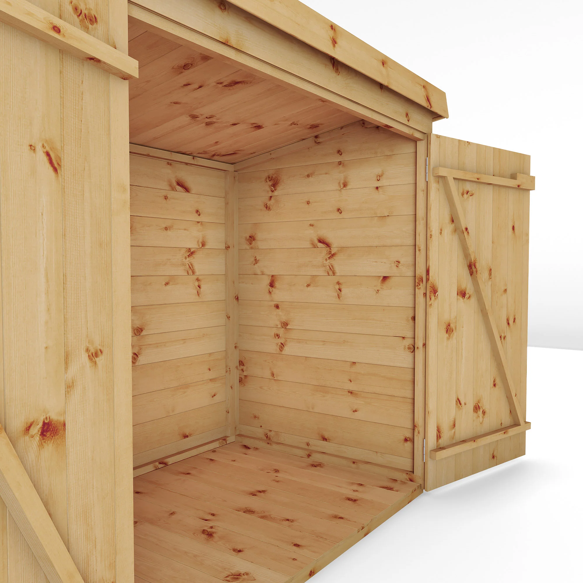 3 x 5 Tongue & Groove Pent Mower Store - Image 6