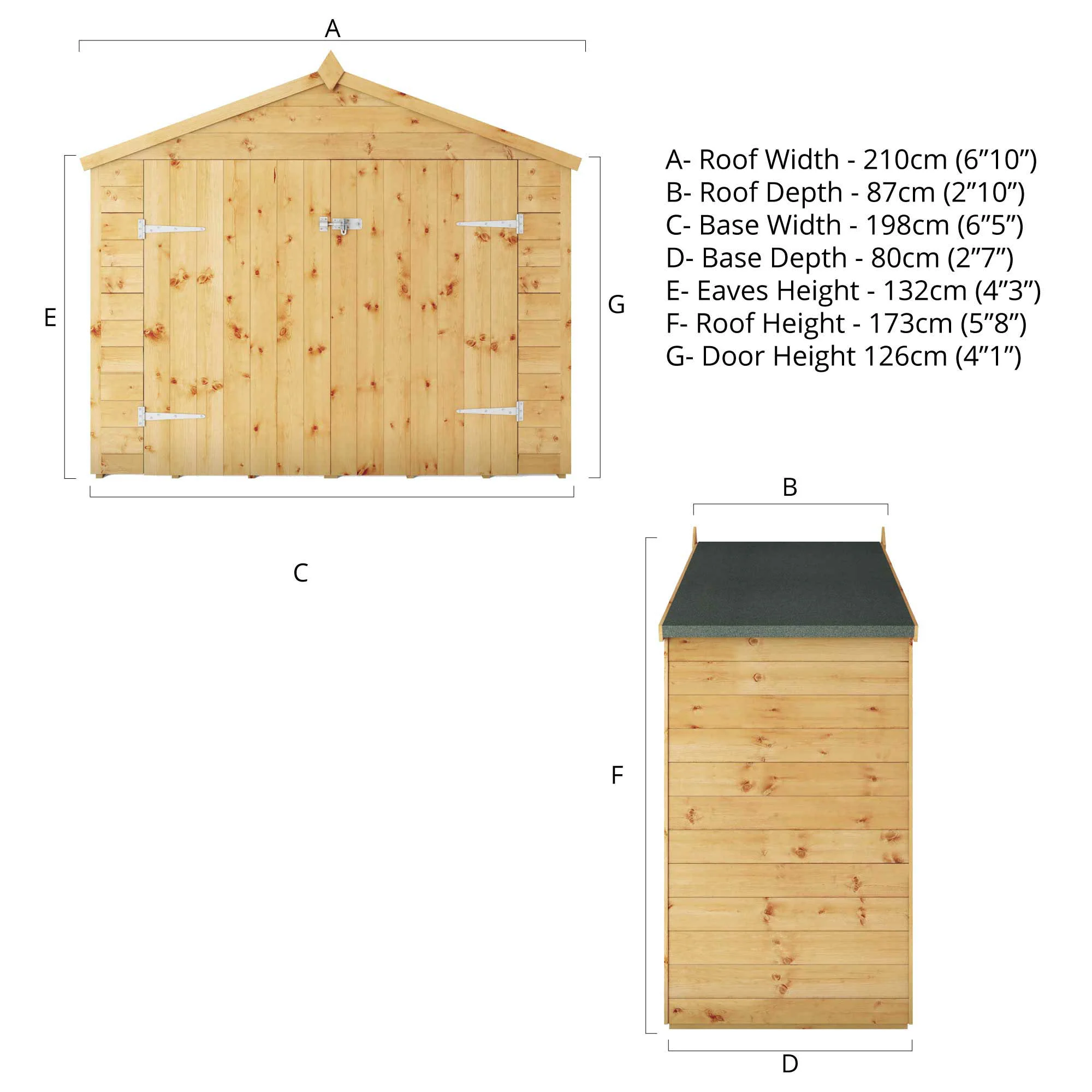 3 x 7 Tongue & Groove Apex Bike Store - Image 10