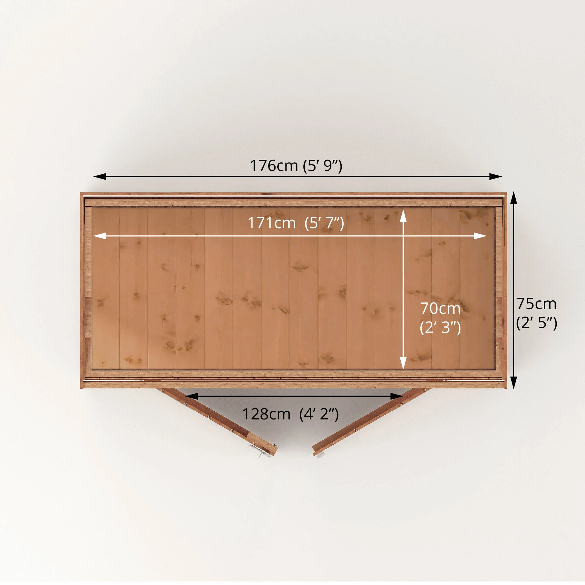 6 x 2'6 Tongue & Groove Pent Storage Shed - Image 6