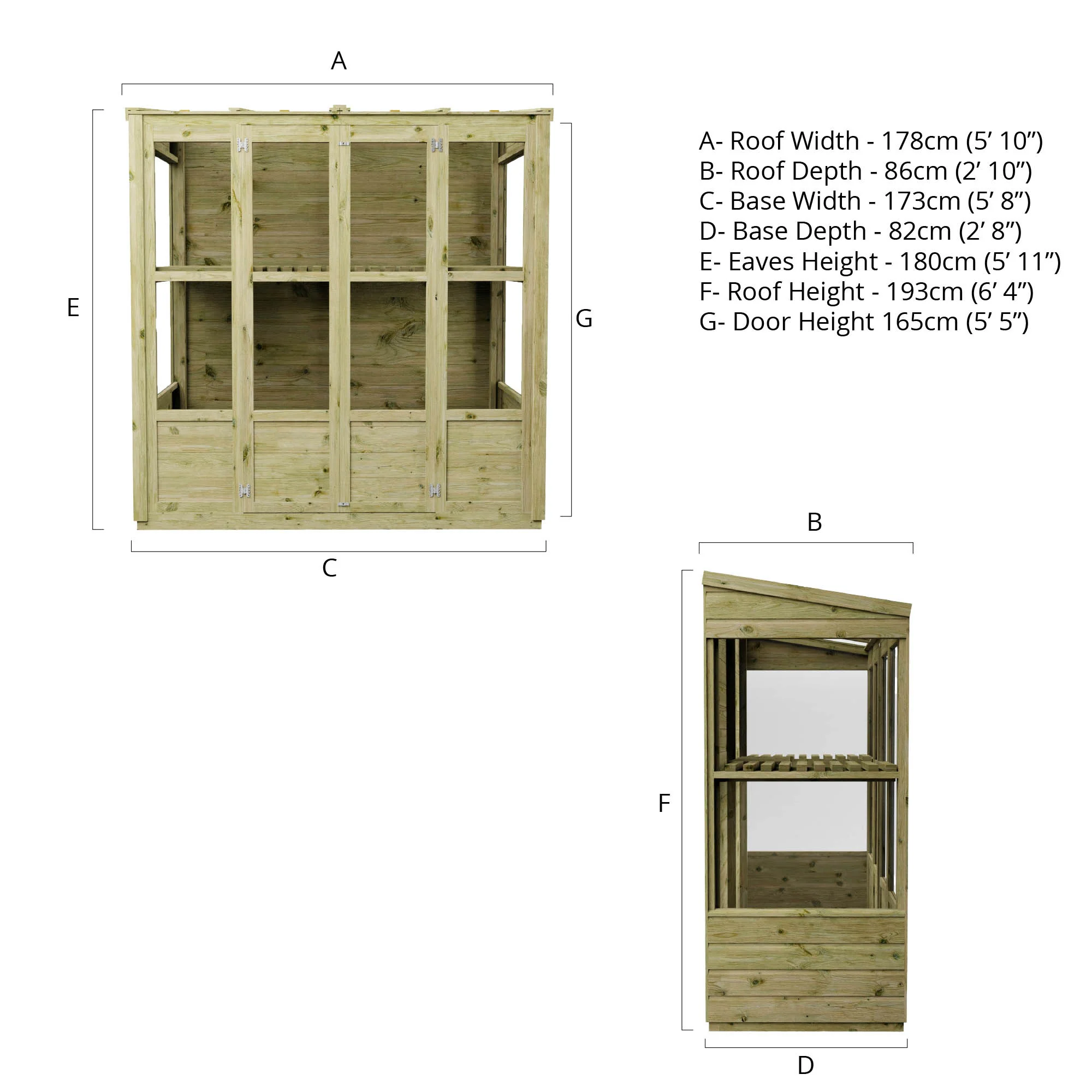 6 x 3 Evesham Victorian Growhouse - Image 9