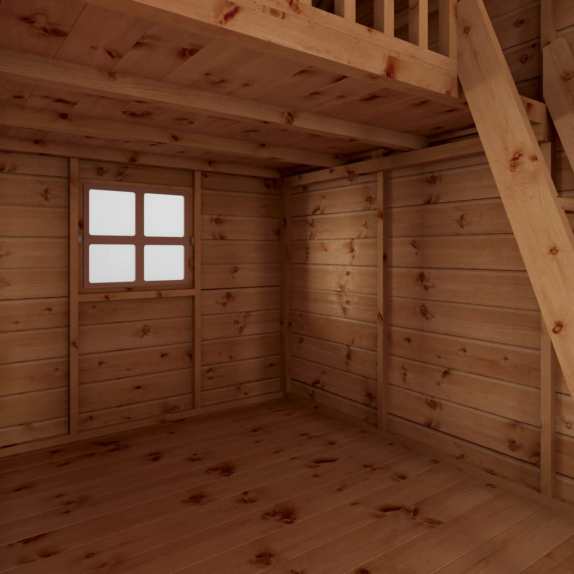 7 x 5 Double Storey Swiss Cottage Playhouse - Image 4