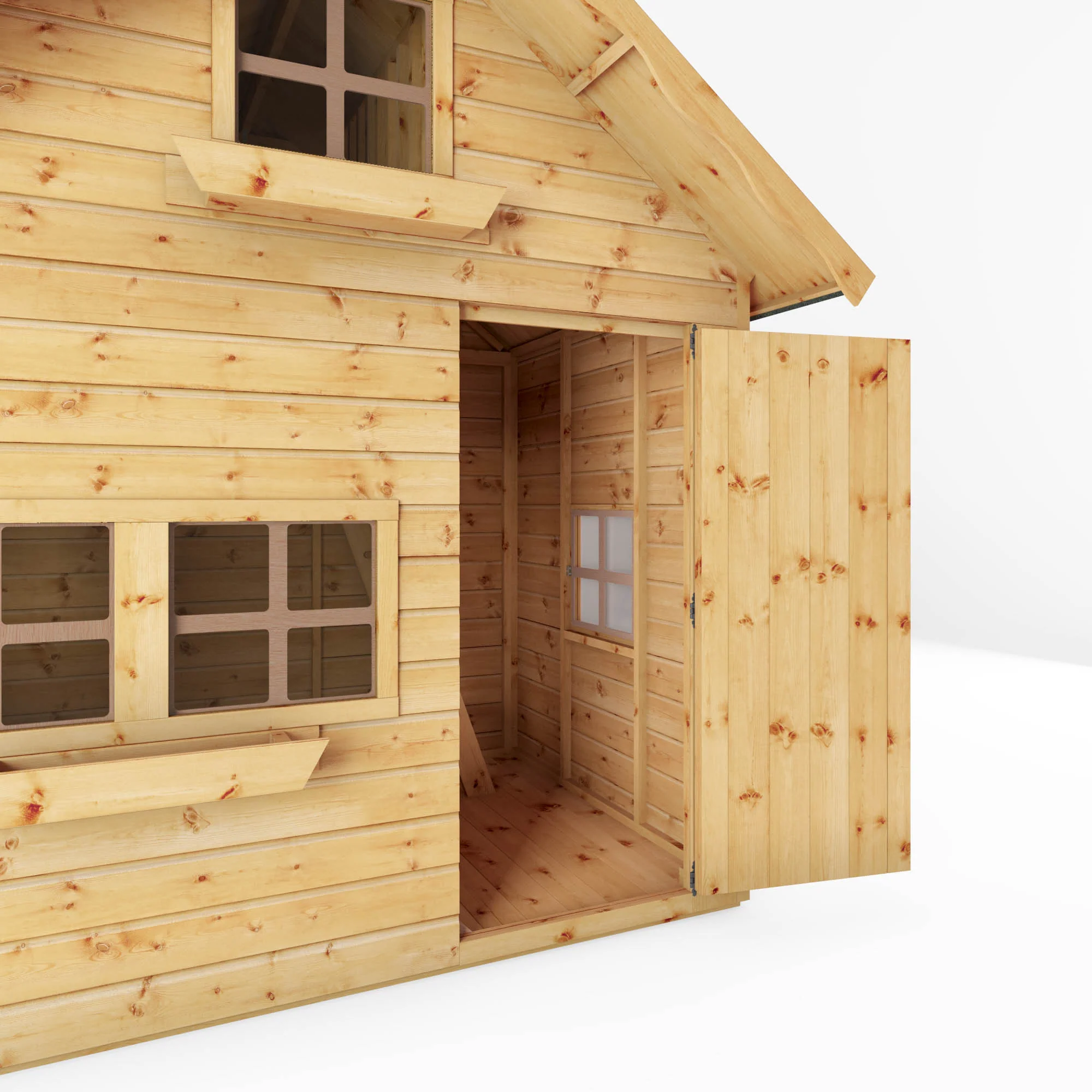 7 x 5 Double Storey Swiss Cottage Playhouse - Image 6