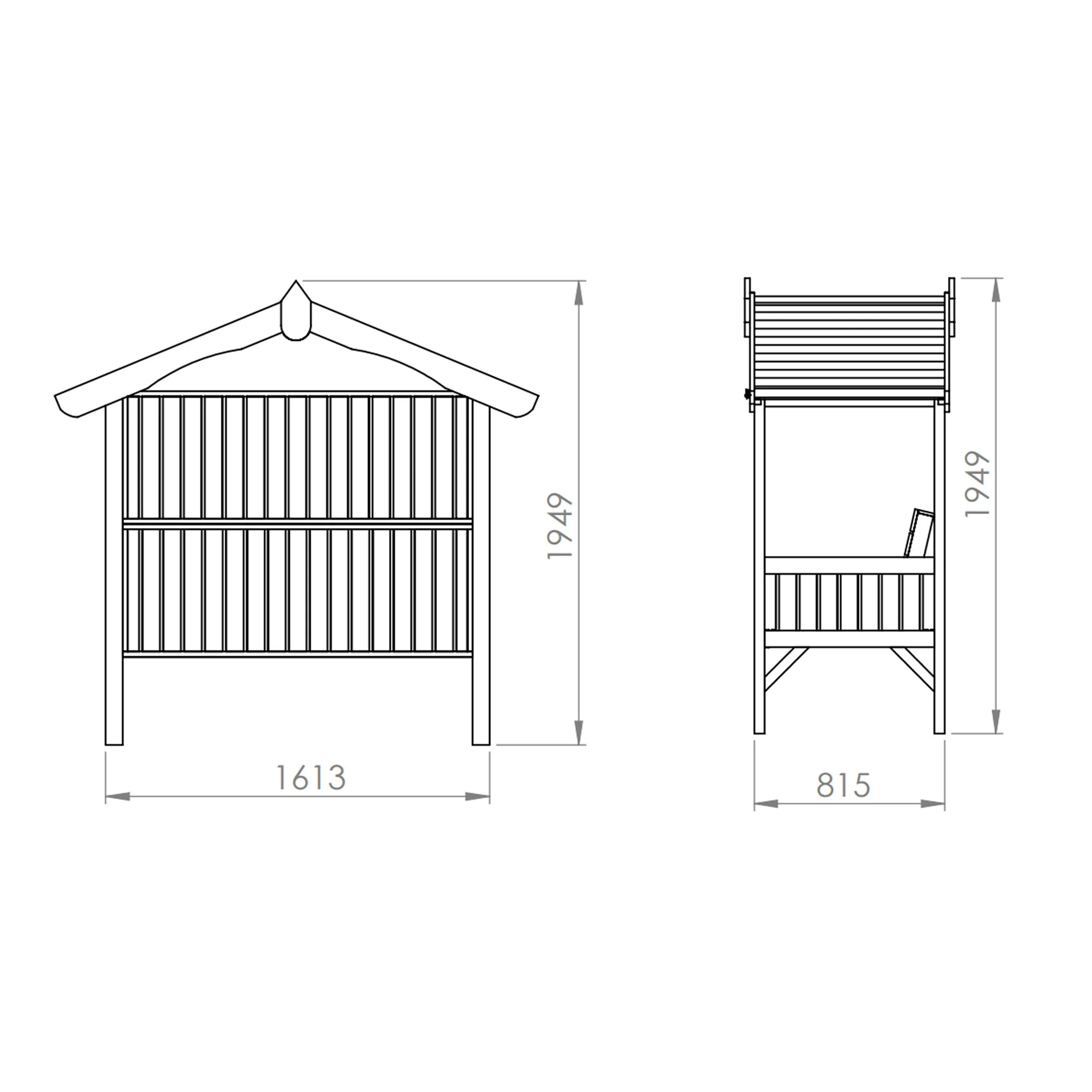 Carlton Arch Top Arbour Seat - Image 7