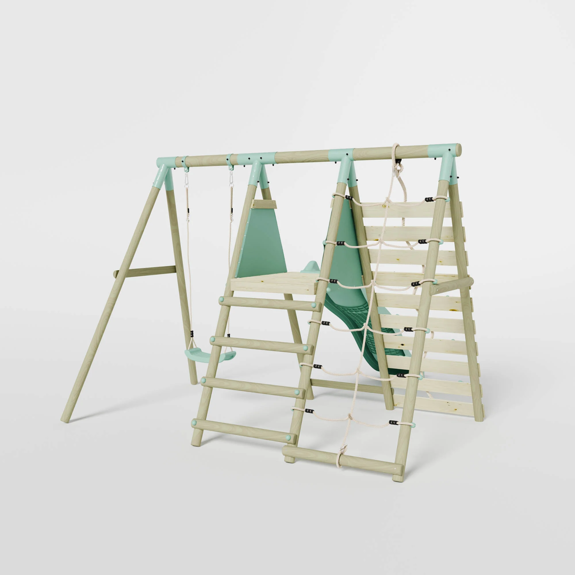 Single Swing with Climbing Wall & Slide - Image 4