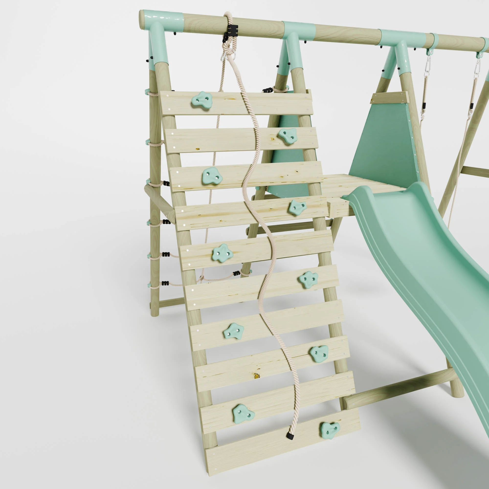 Single Swing with Climbing Wall & Slide - Image 5