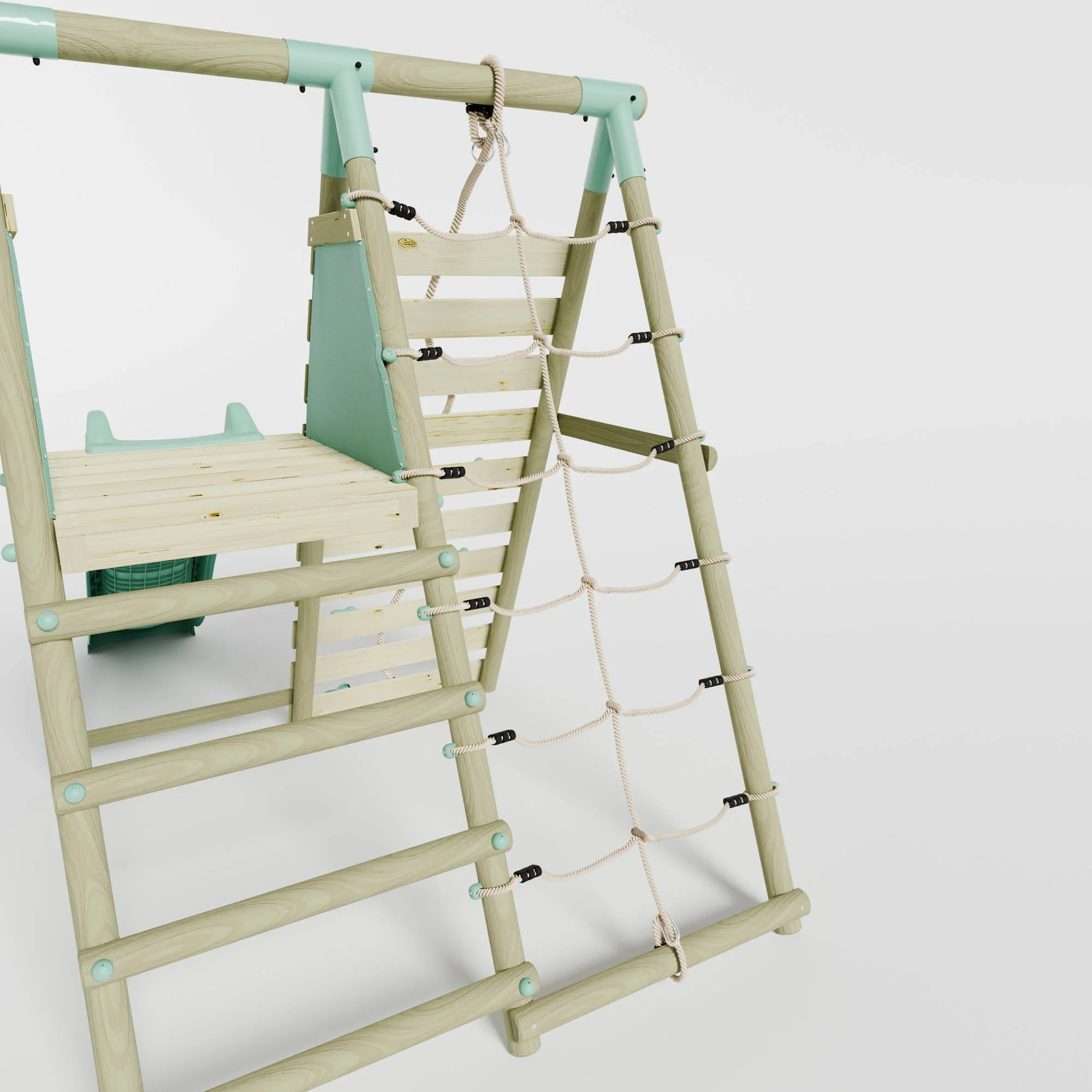 Single Swing with Climbing Wall & Slide - Image 6
