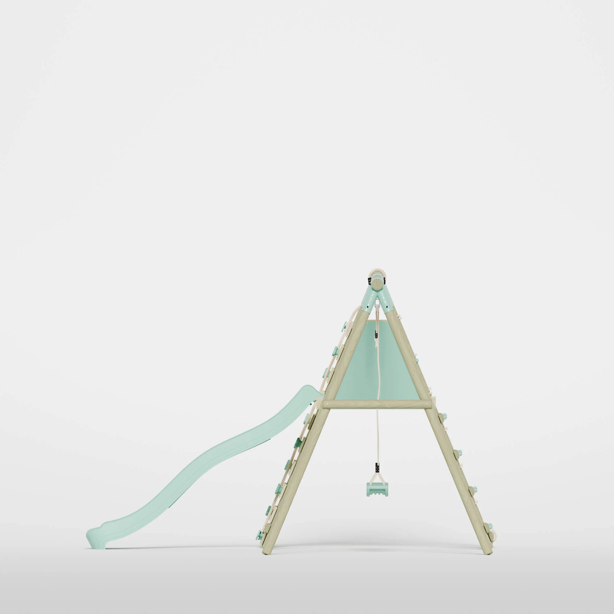 Double Swing with Climbing Wall & Slide - Image 7