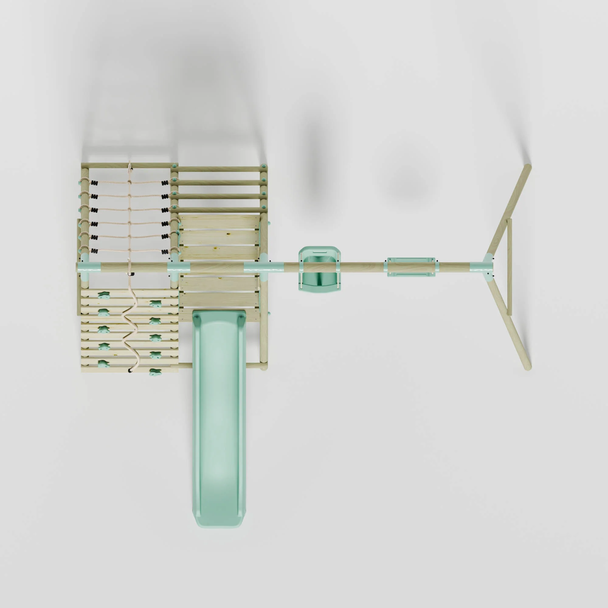 Double Swing with Baby Seat, Slide & Climbing Wall - Image 10