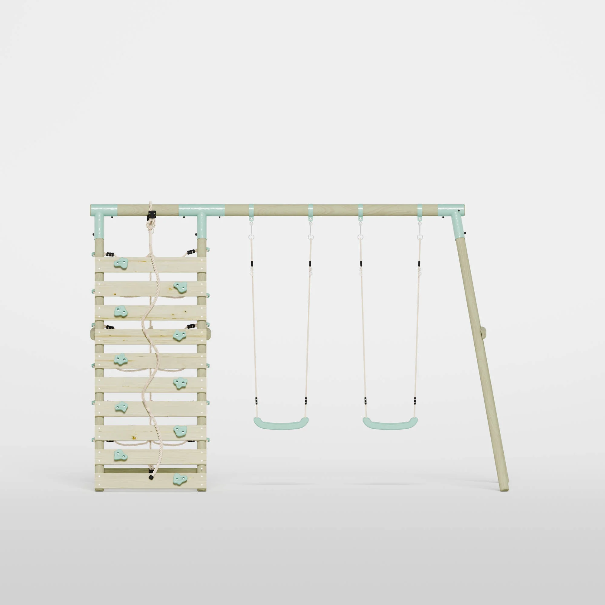 Double Swing with Climbing Wall - Image 3