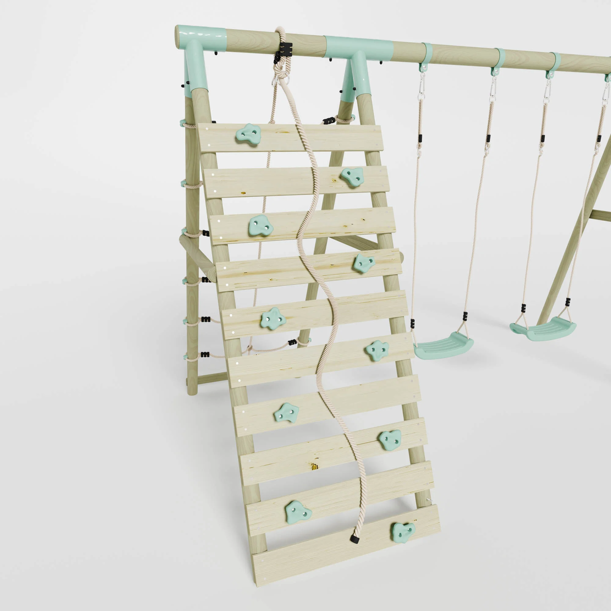 Double Swing with Climbing Wall - Image 5