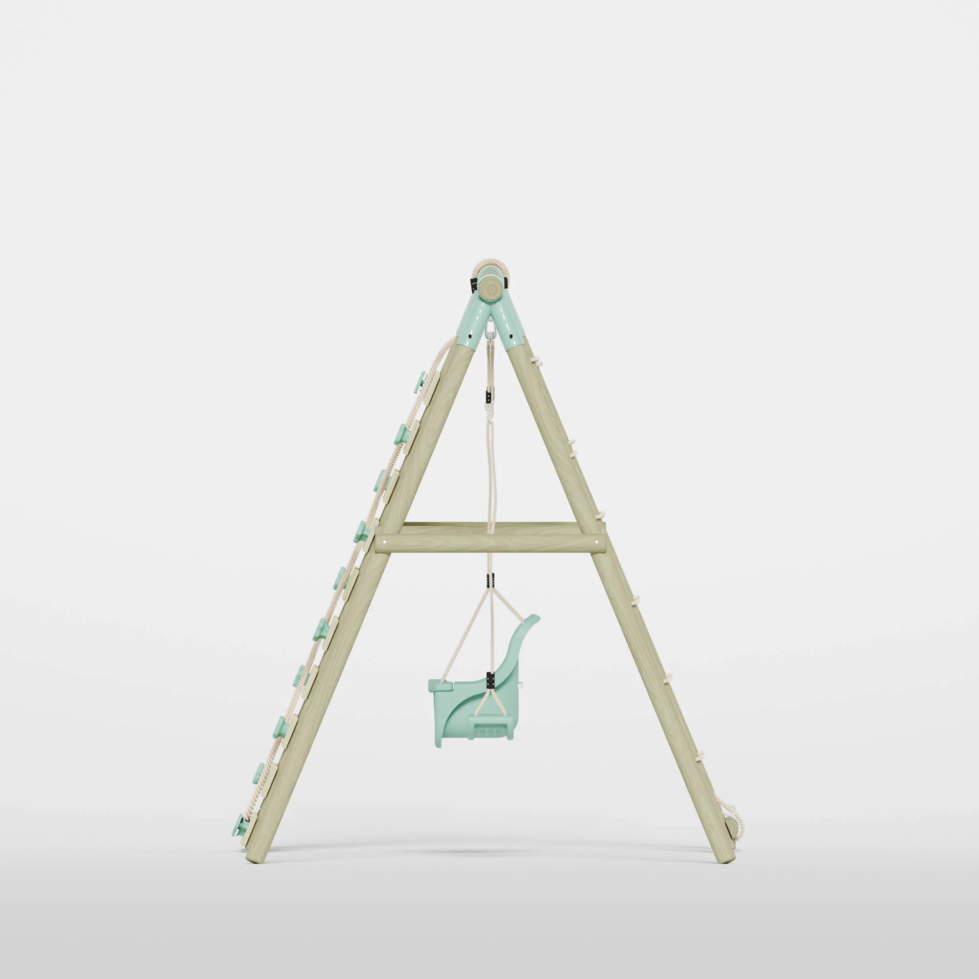 Double Swing with Baby Seat & Climbing Wall - Image 7