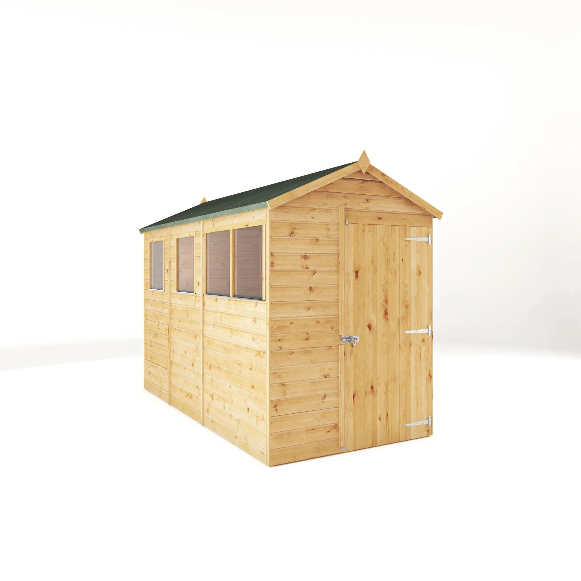Modular Shiplap Apex Single Door Wooden Shed - Image 3