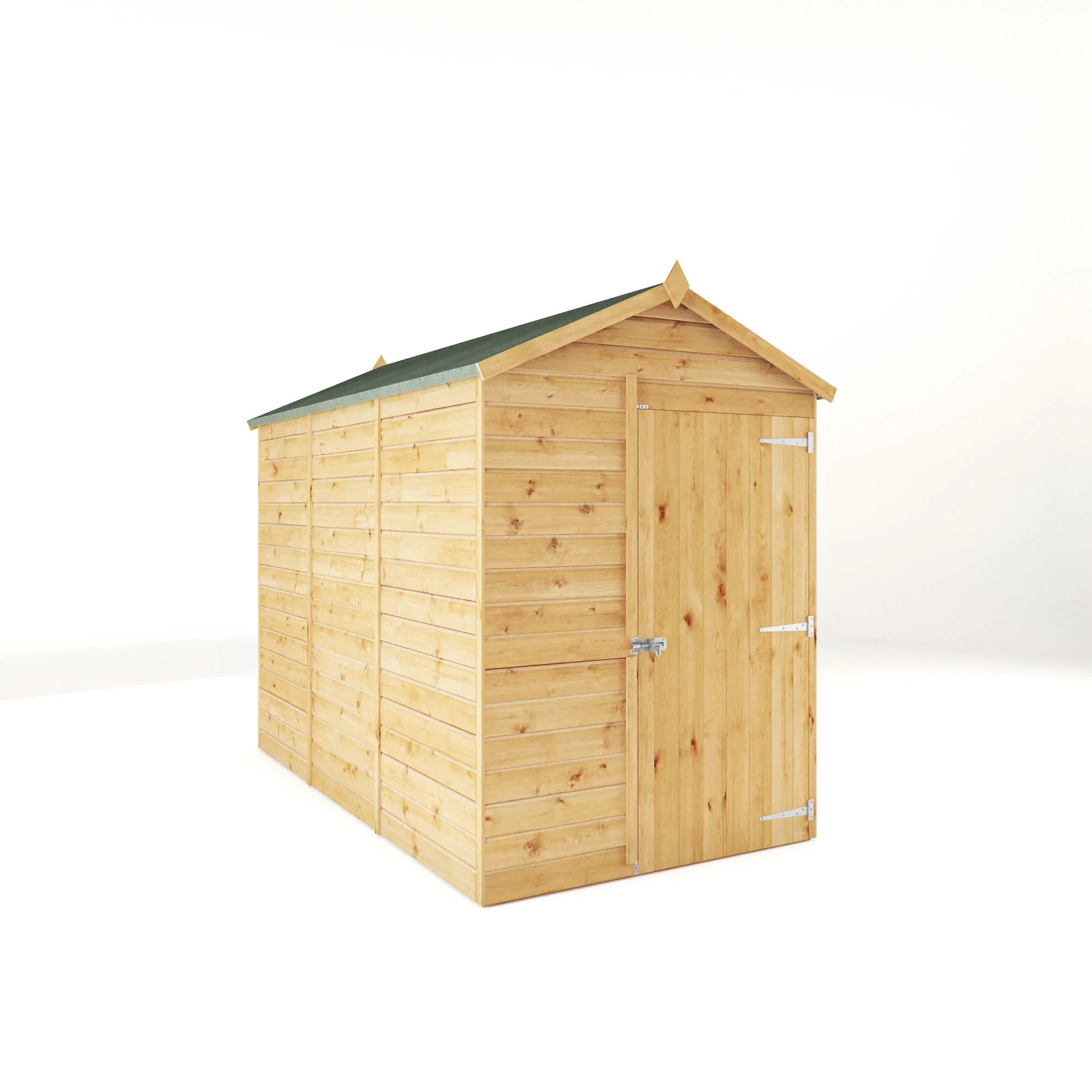 Modular Shiplap Apex Single Door Wooden Shed - Image 5
