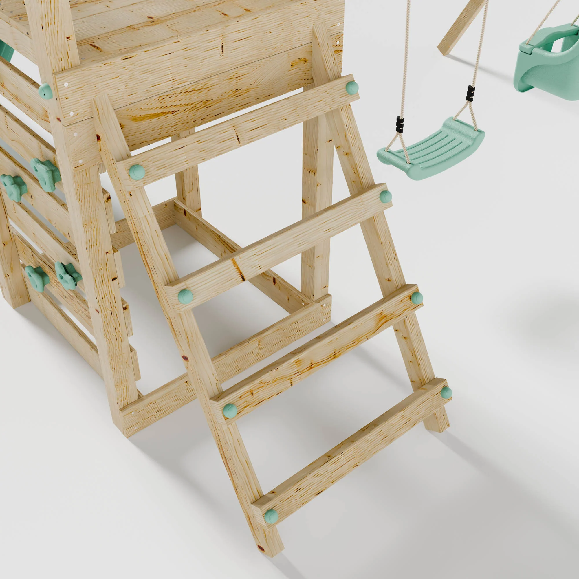 Climbing Frame with Slide, Swing & Baby Swing - Image 7