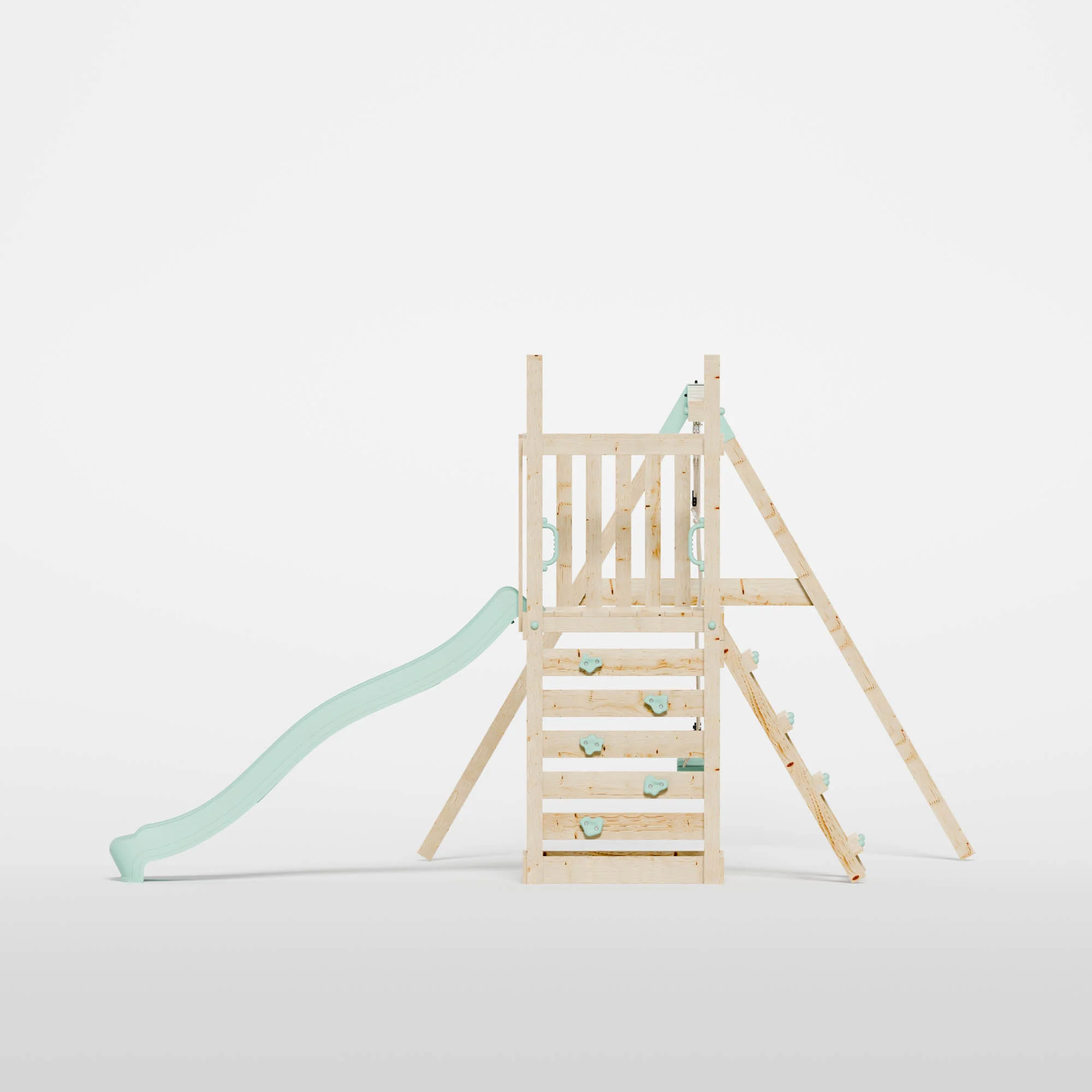 Climbing Frame with Slide & Double Swing - Image 4