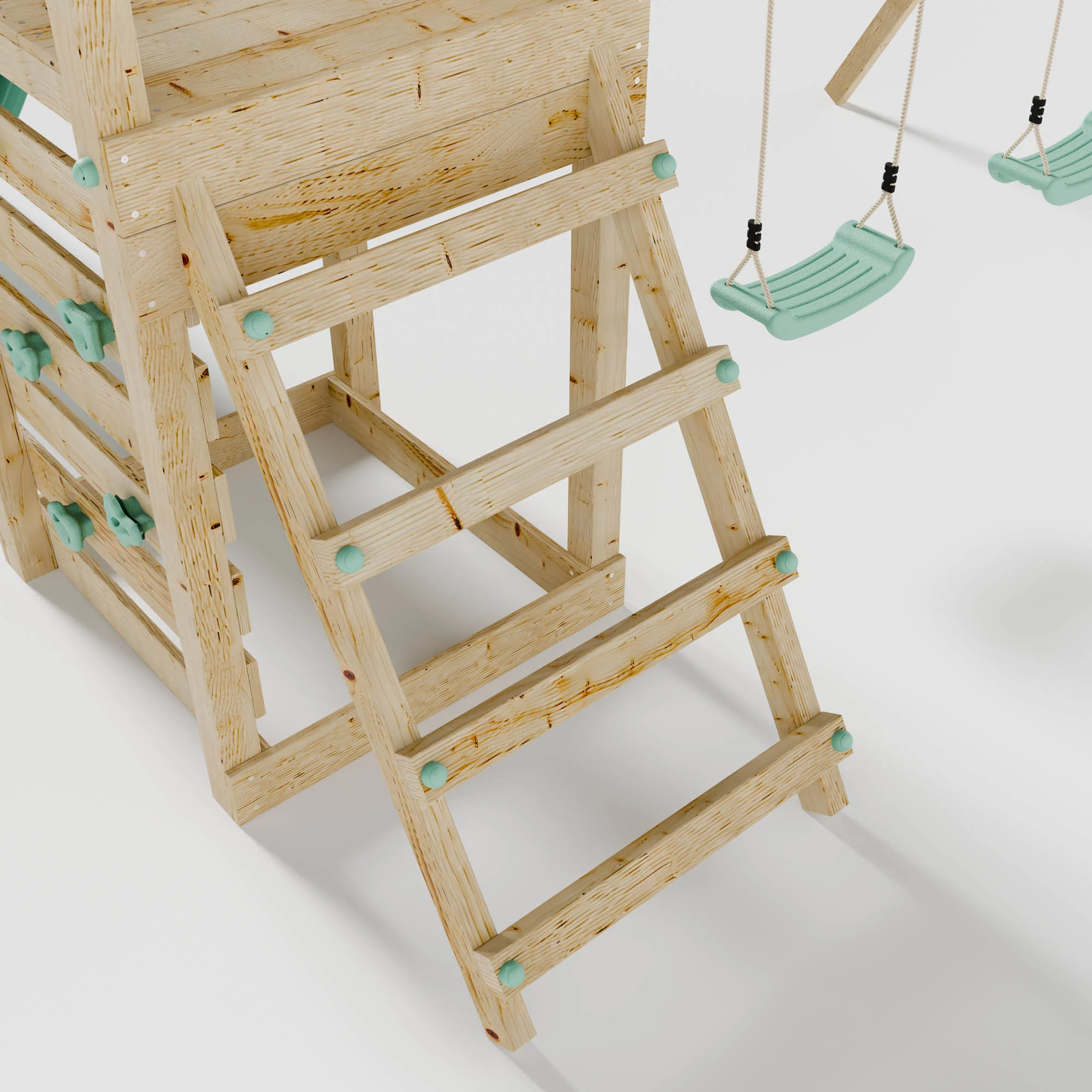 Climbing Frame with Slide & Double Swing - Image 7