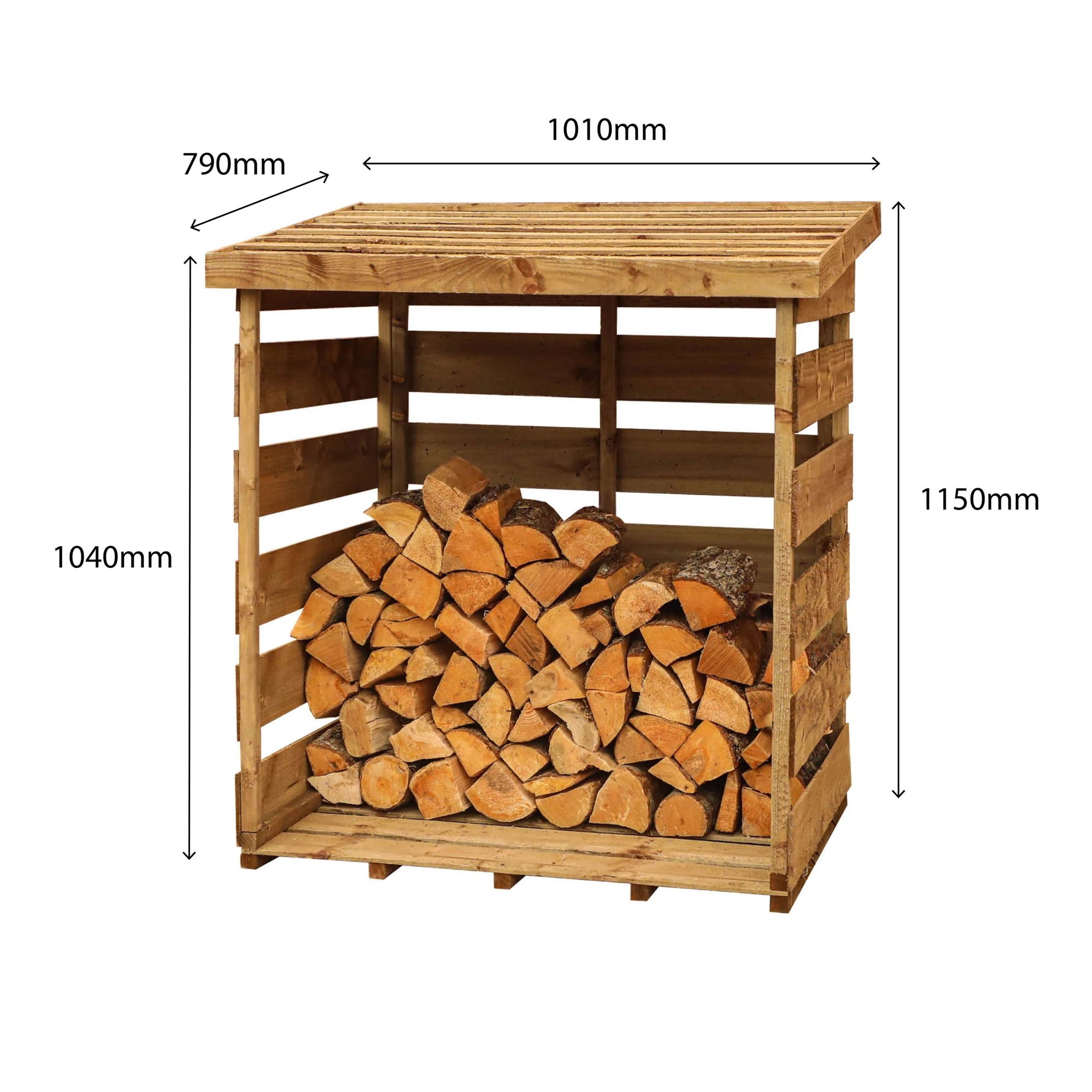 Pressure Treated Single Log Store - Image 4