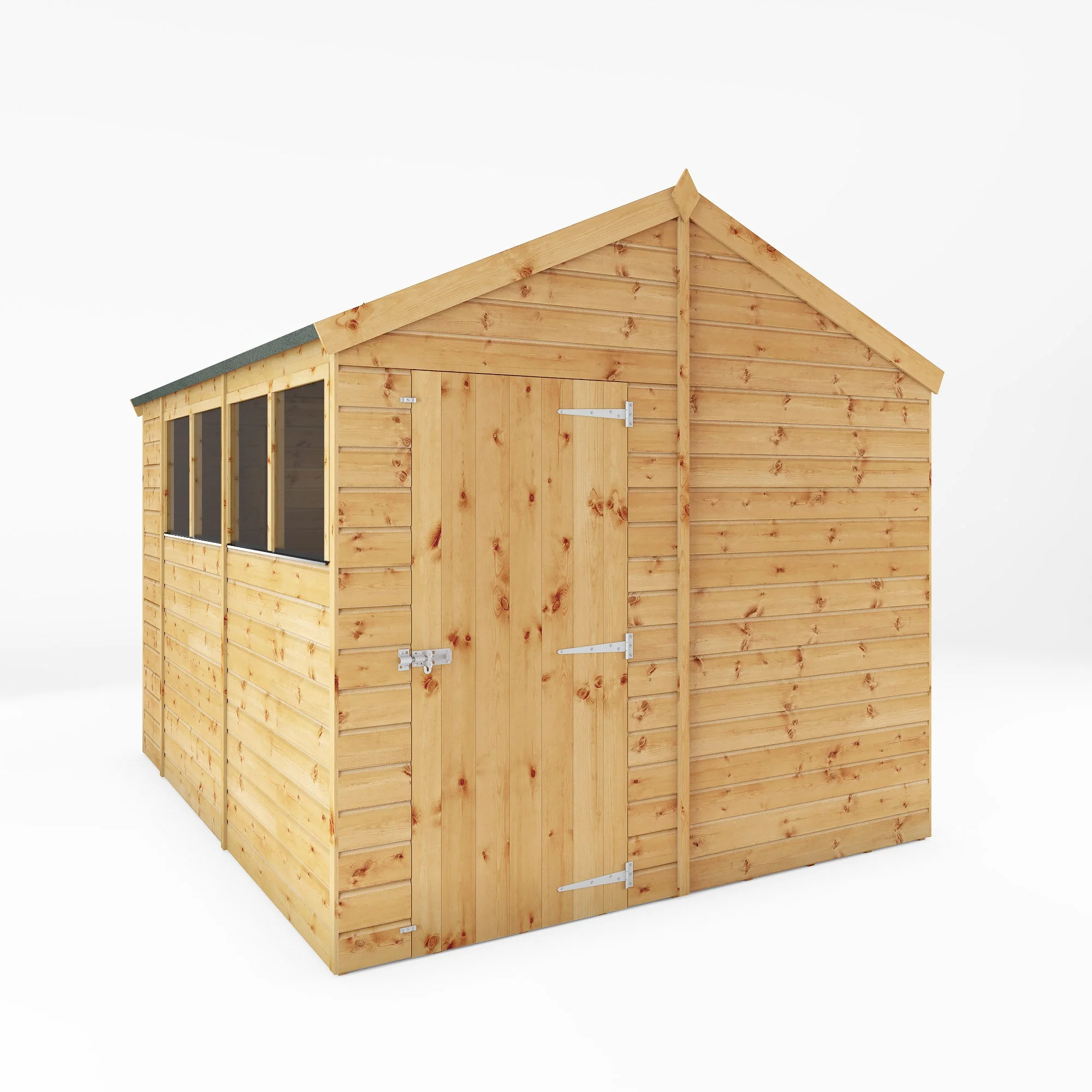 Shiplap Apex Single Door Wooden Shed - Image 4