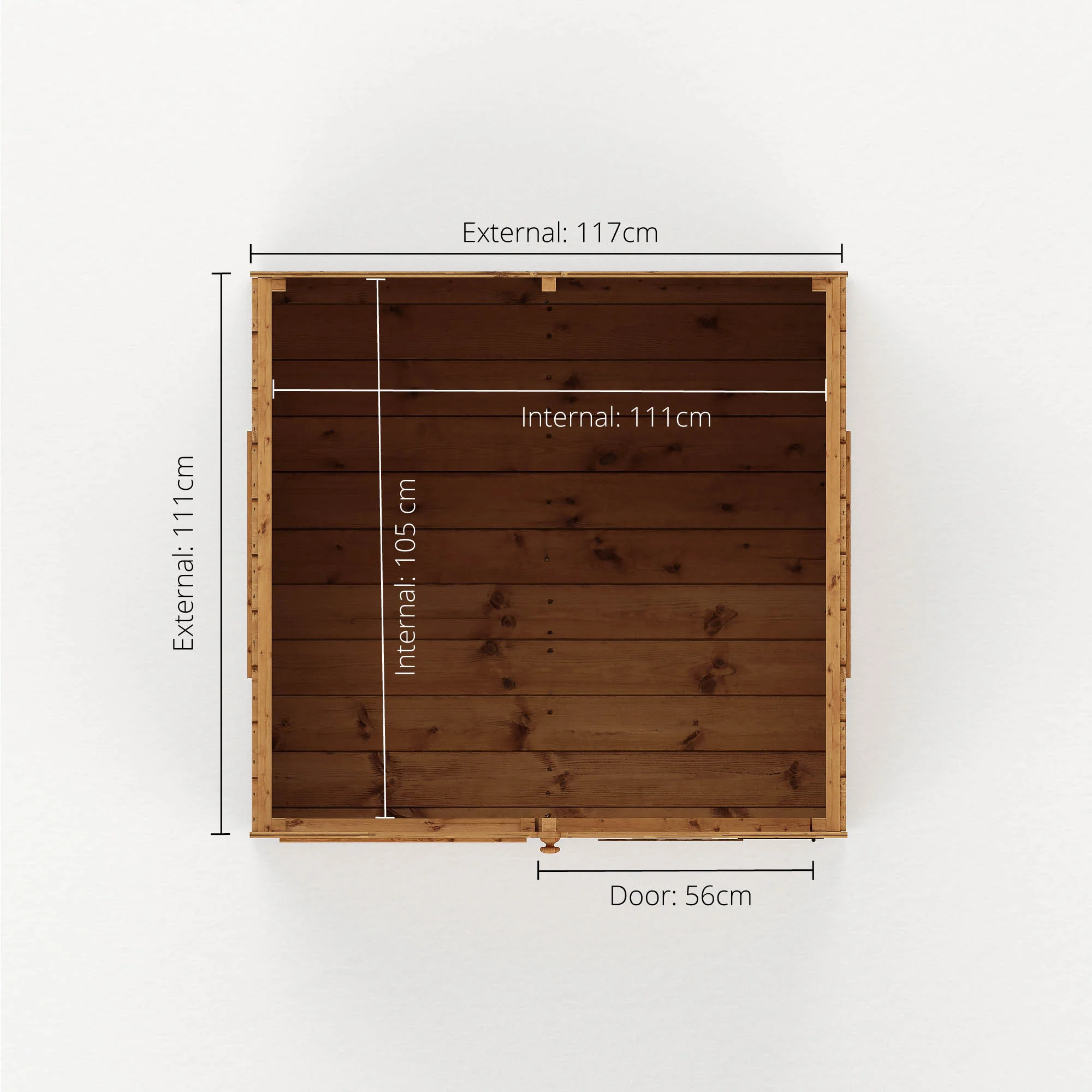 4 x 4 Snug Apex Wooden Playhouse - Image 9