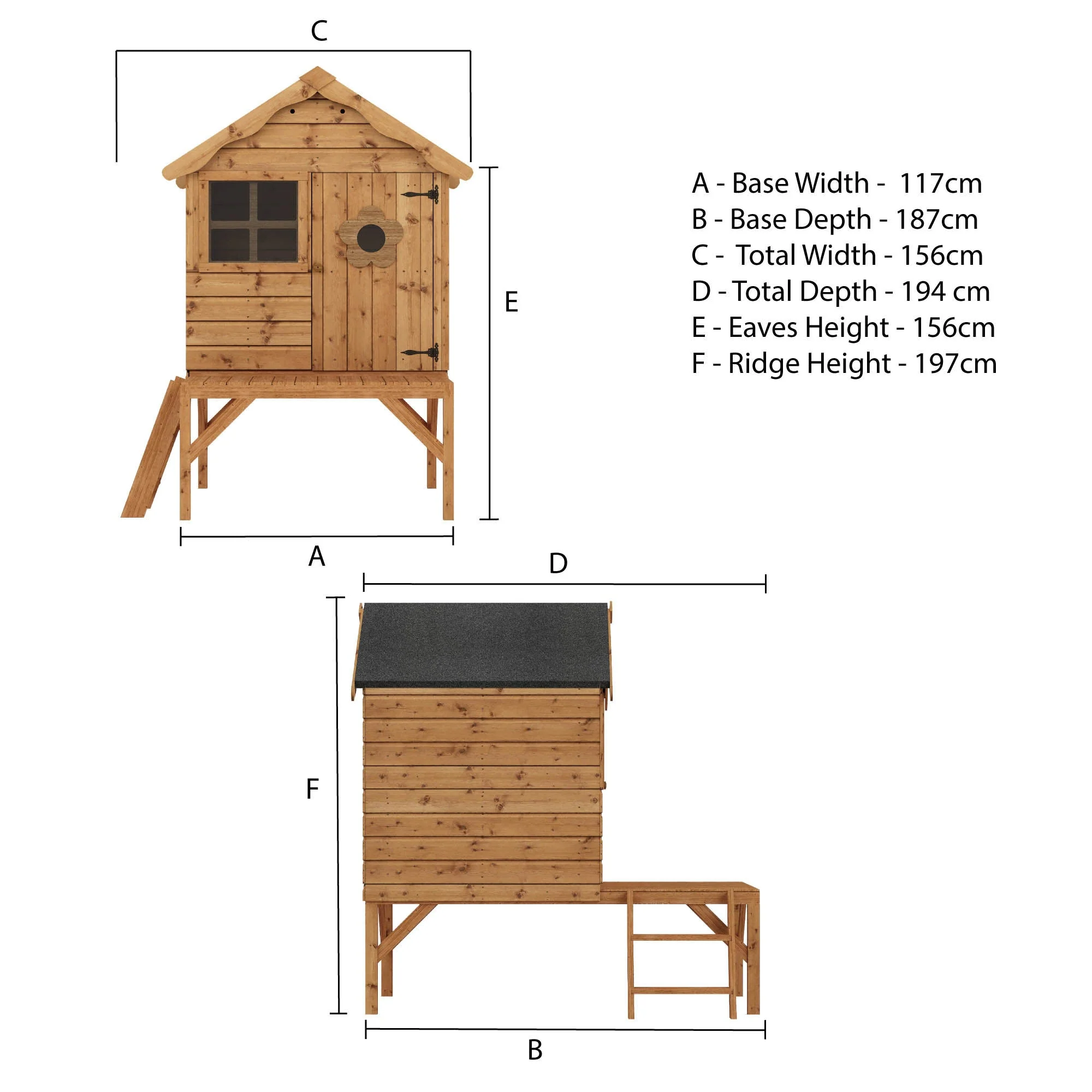 Snug Tower Wooden Playhouse - Image 5