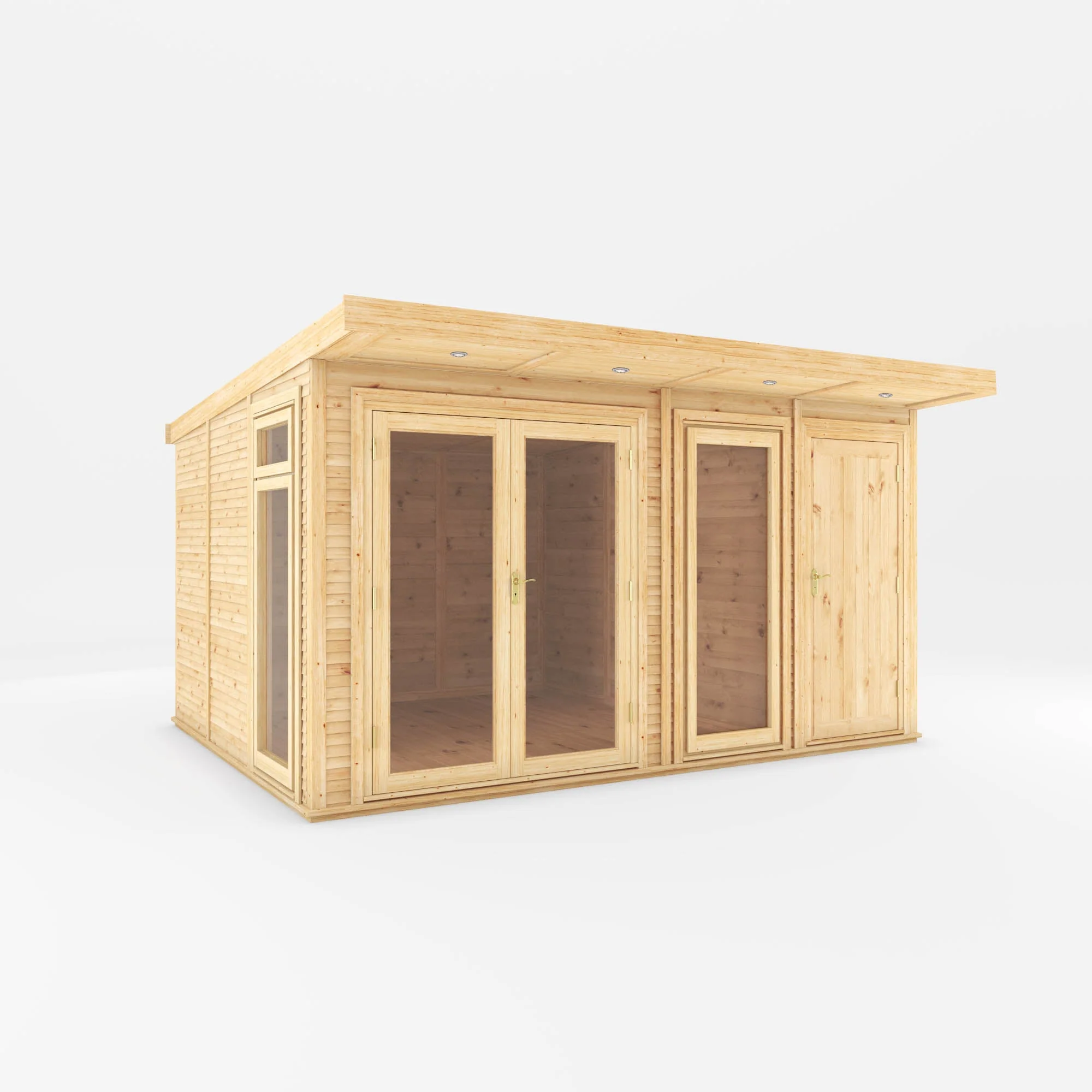The Classic Insulated Garden Room with Side Shed - Image 6