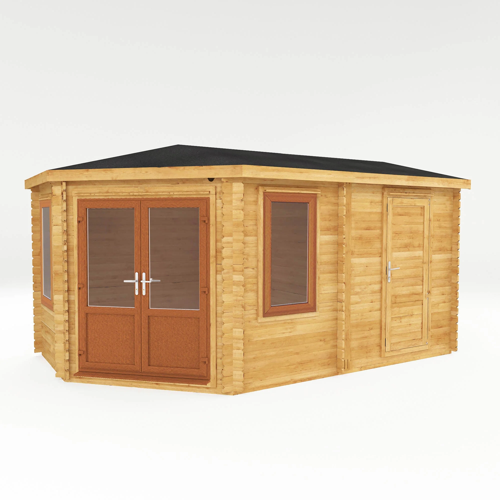 The Corner Log Cabin with Side Shed - Image 3