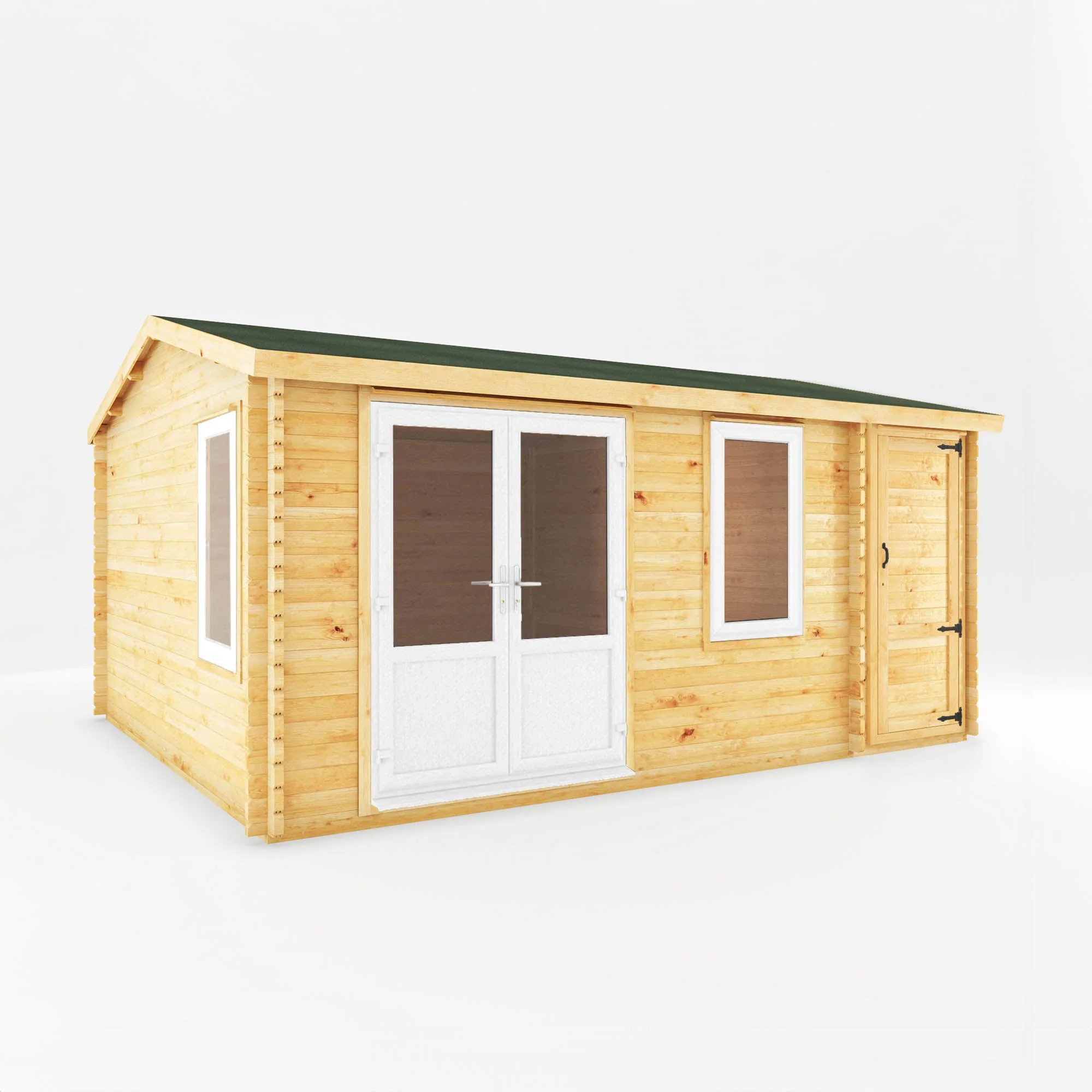 The Home Office Elite Log Cabin with Side Shed - Image 6