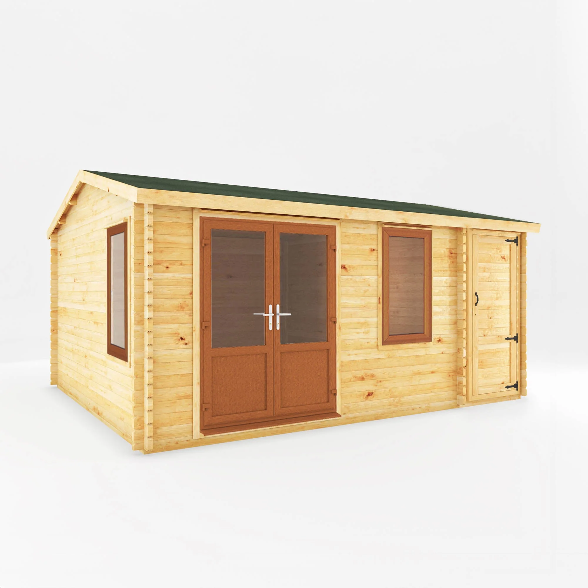 The Home Office Elite Log Cabin with Side Shed - Image 7