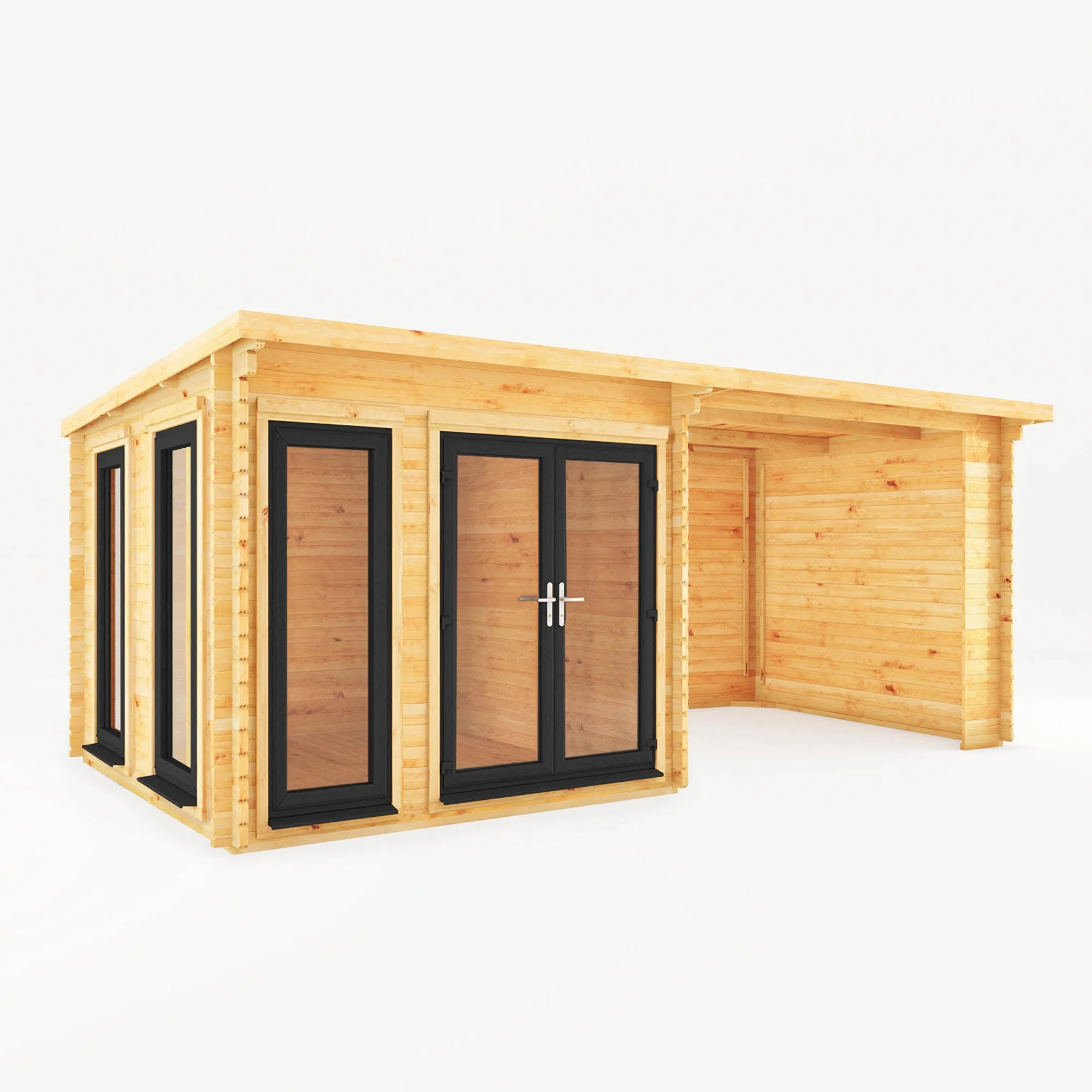 The Studio Pent Log Cabin with Patio Area - Image 4