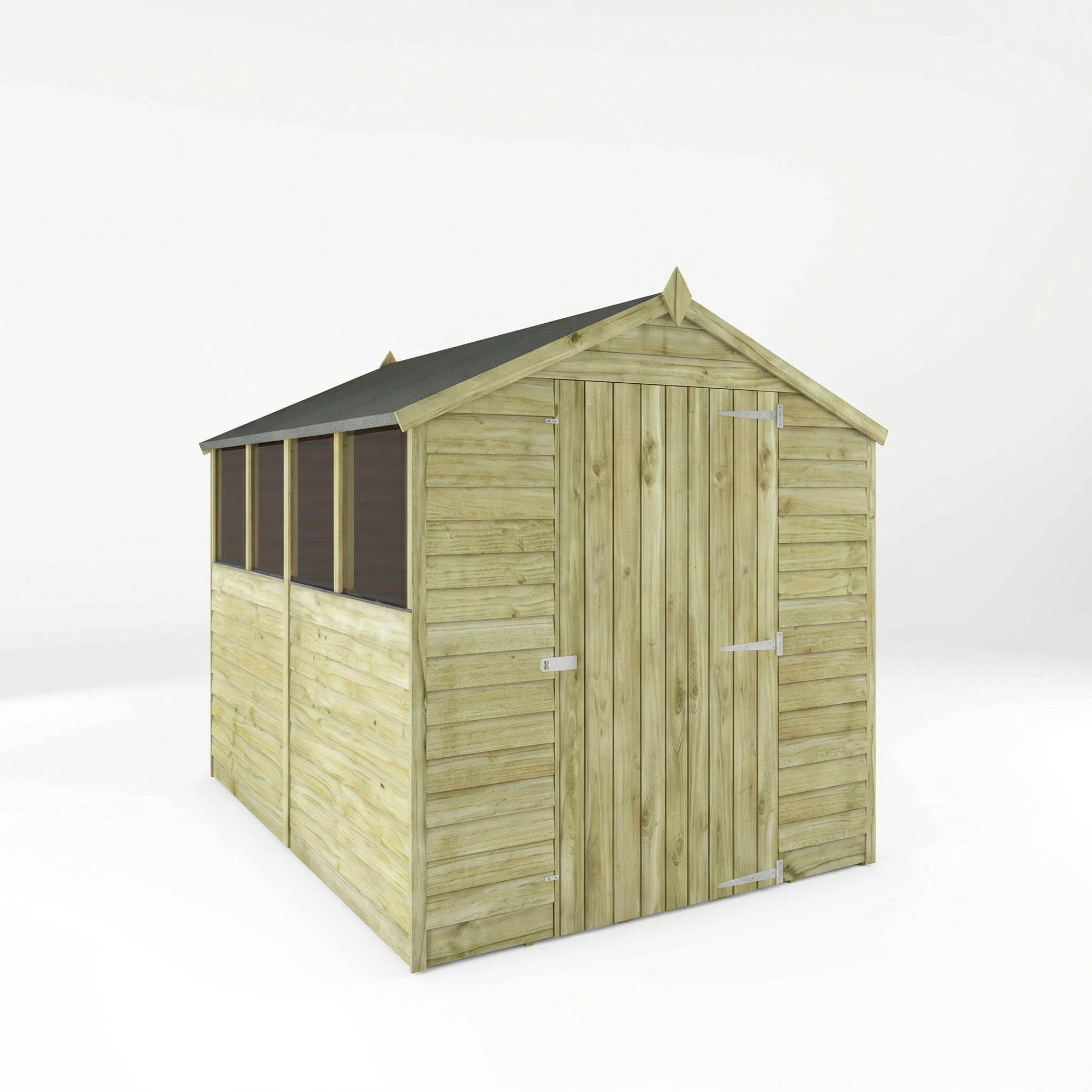 Value Overlap Single Door Apex Shed - Image 12