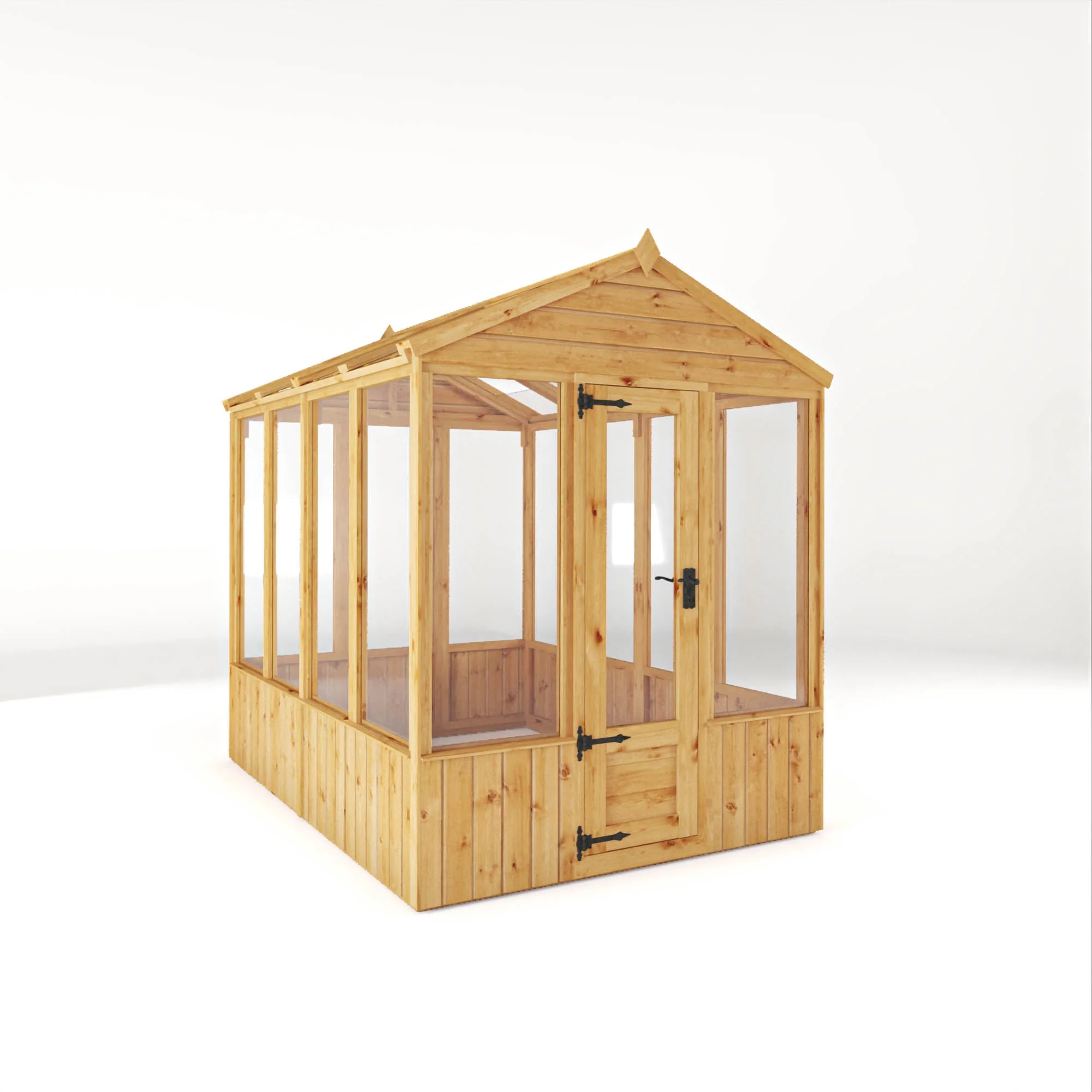 Woodsman Apex Wooden Greenhouse - Image 6